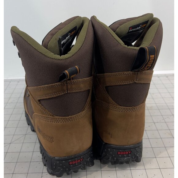 Men's Rocky Ridgetop Insulated Boots Outdoor Sz. 10.5 W (EE) Brown - Picture 4 of 8